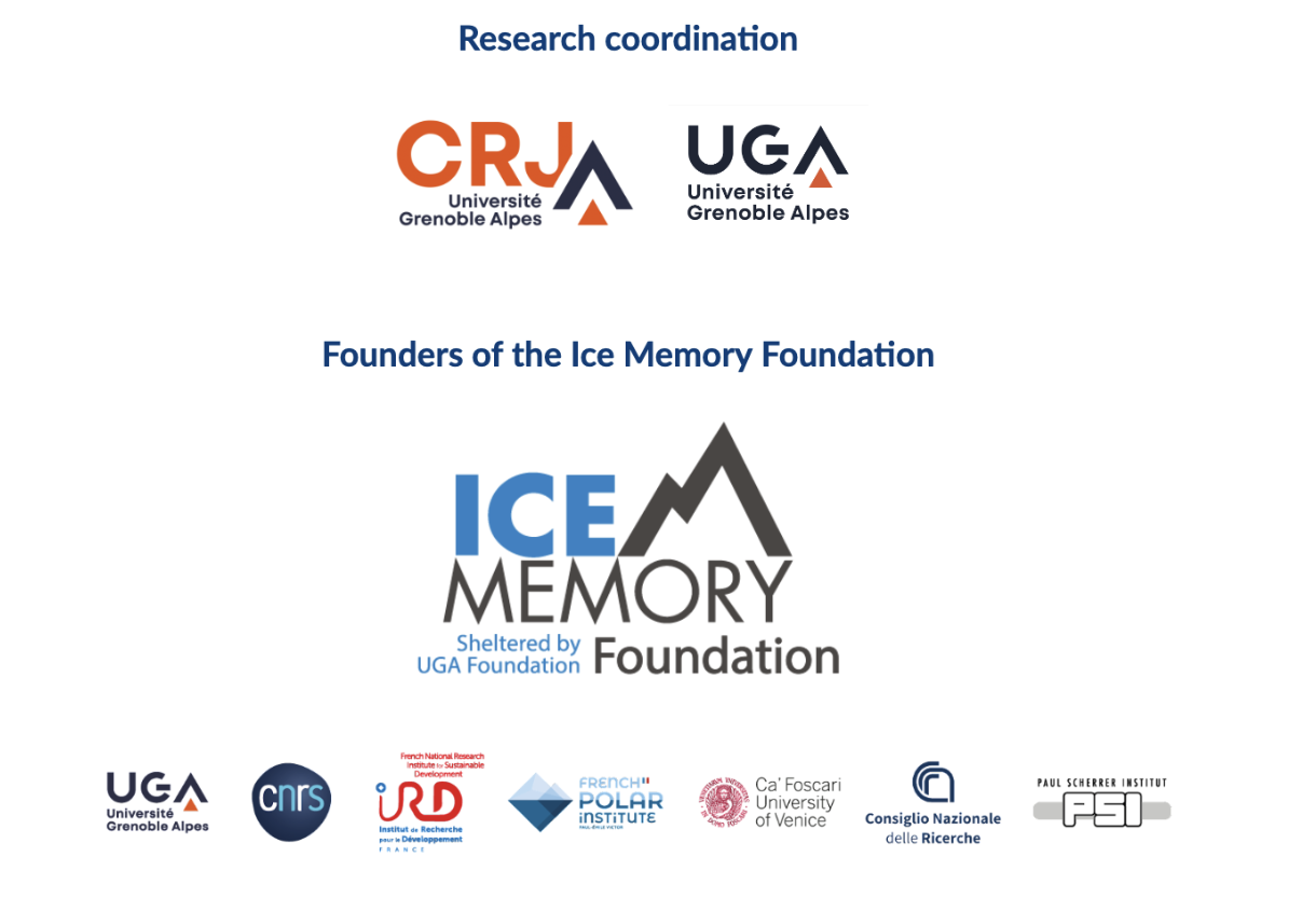 Logo partners Ice Memory